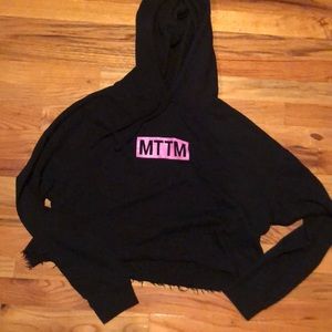 Married To The Mob Crop Hoodie
